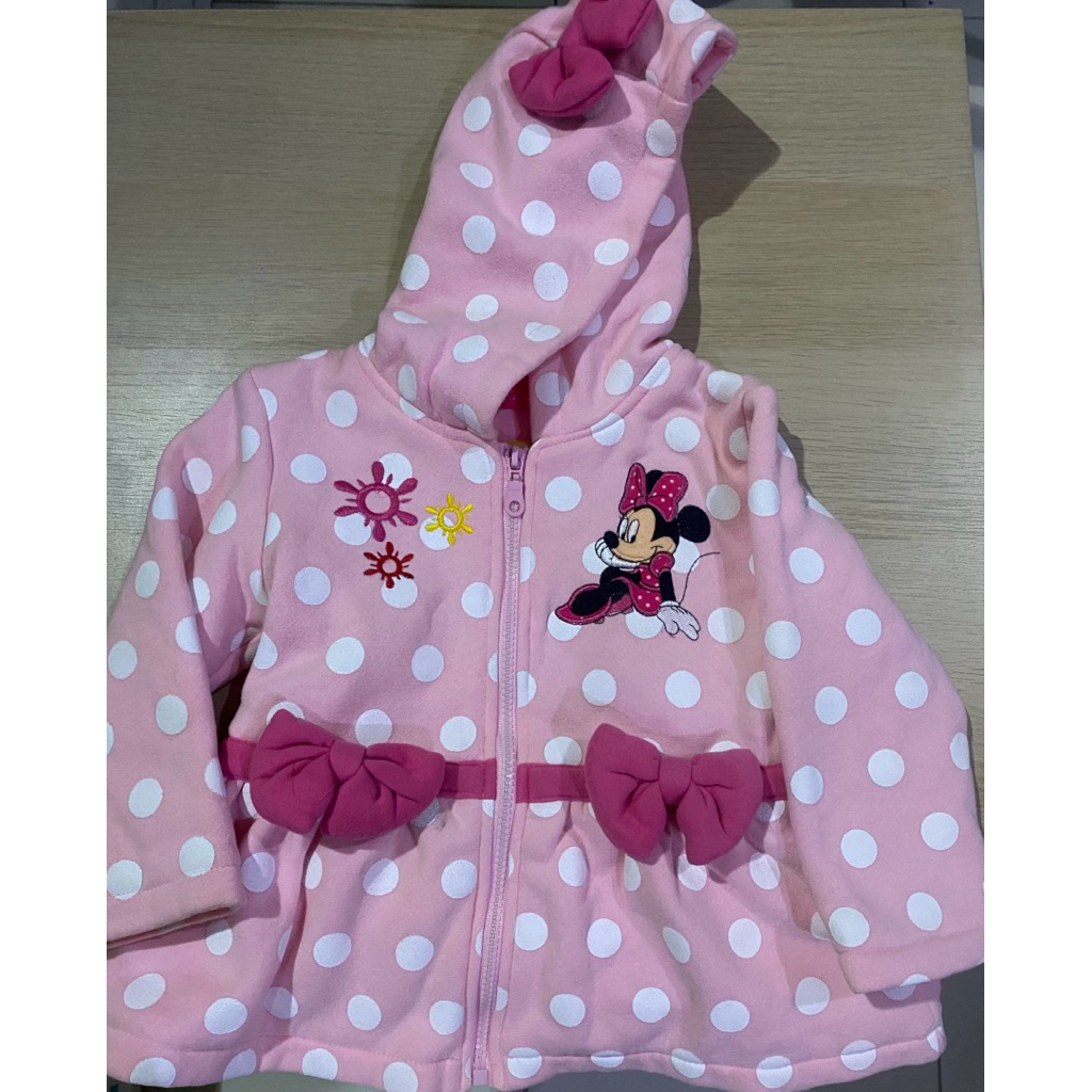 Jaket Anak gambar Minnie merk Disney (PRELOVED)