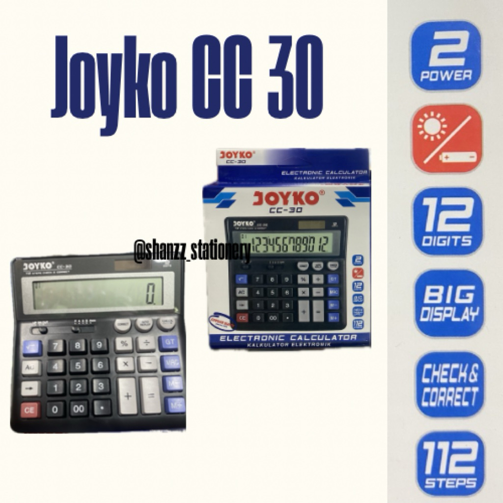 Kalkulator Joyko CC-30 12 Digit / Calculator 12 Digit Joyko CC-30