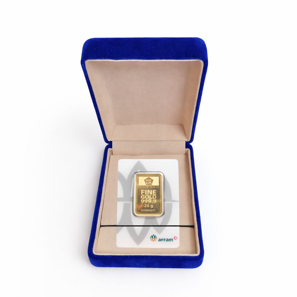 Twentytwo Jewellry - Kotak Perhiasan / Kotak Emas Logam Mulia LM UBS Biru