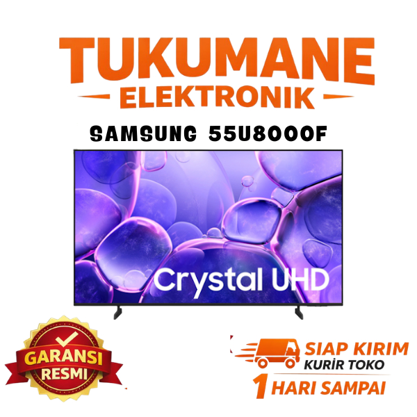 SAMSUNG 55U8000F Smart TV 55 Inch Crystal 4K UHD Q-Symphony Dolby Atmos UA55U8000FKXXD UA55U8000F U8