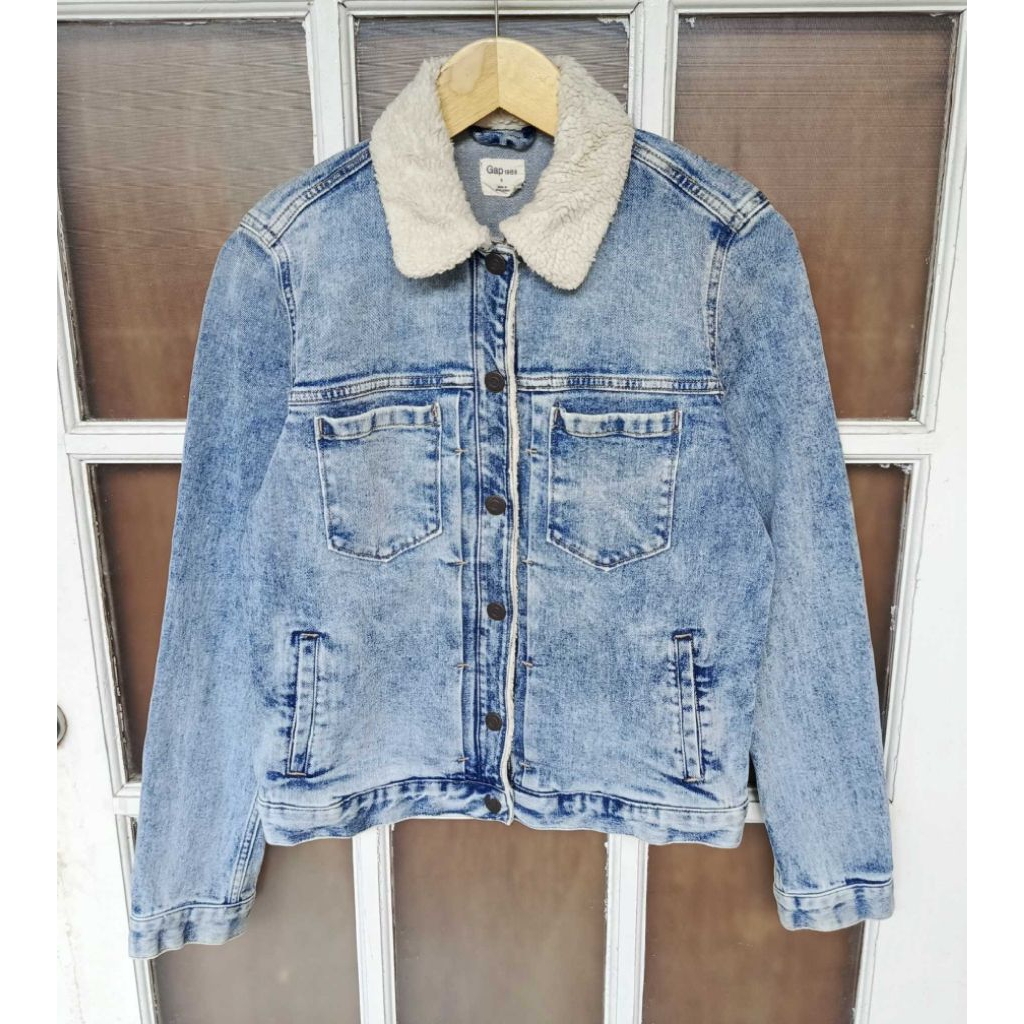 Jaket Jeans Denim Sherpa GAP Type 2