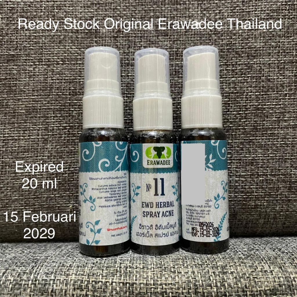 Erawadee 11 / Erawadee Black Spray Acne / Original Erawadee Thailand / ERAWADEE BLACK SPRAY ACNE No.