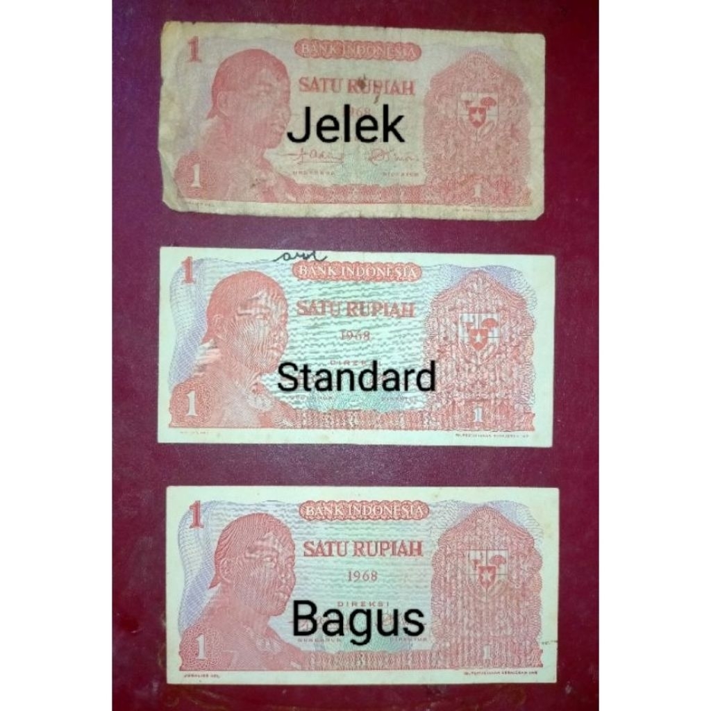 uang 1 rupiah Sudirman 1968