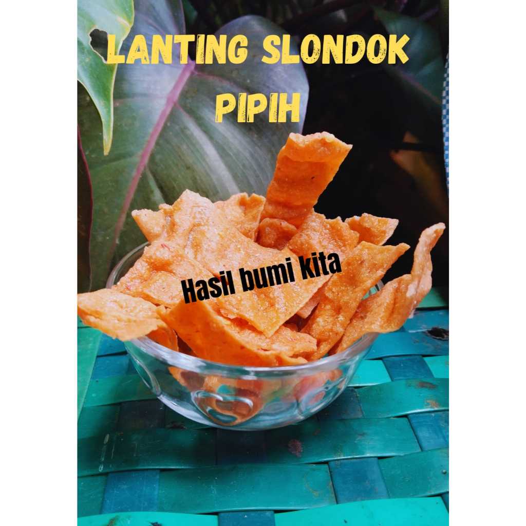 Lanting slondok pipih mentah rasa udang /500gram