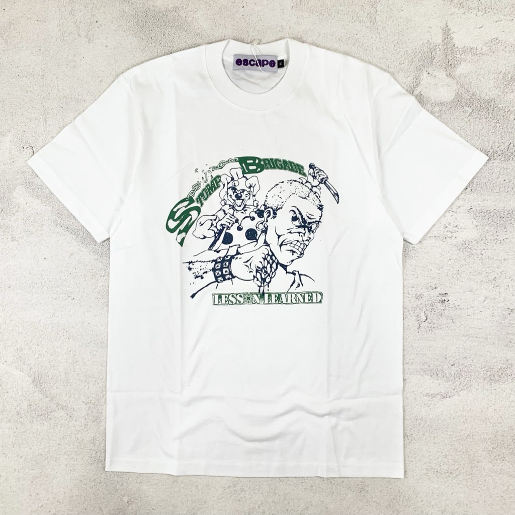 STOMP BRIGADE - LESSON LEARNED WHITE | Tshirt Kaos Band Original Official Merchandise