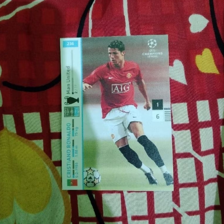 Kartu Mainan Anak Jadul Bola Cristiano Ronaldo Custom