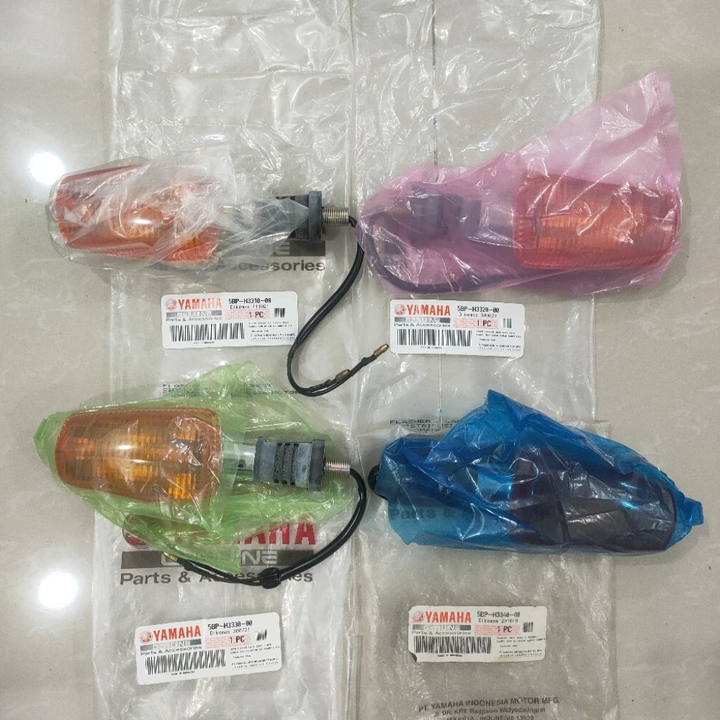 Front flasher light assy 1-2 lampu sen depan belakang kanan kiri komplit set Yamaha RX-King RXKing R