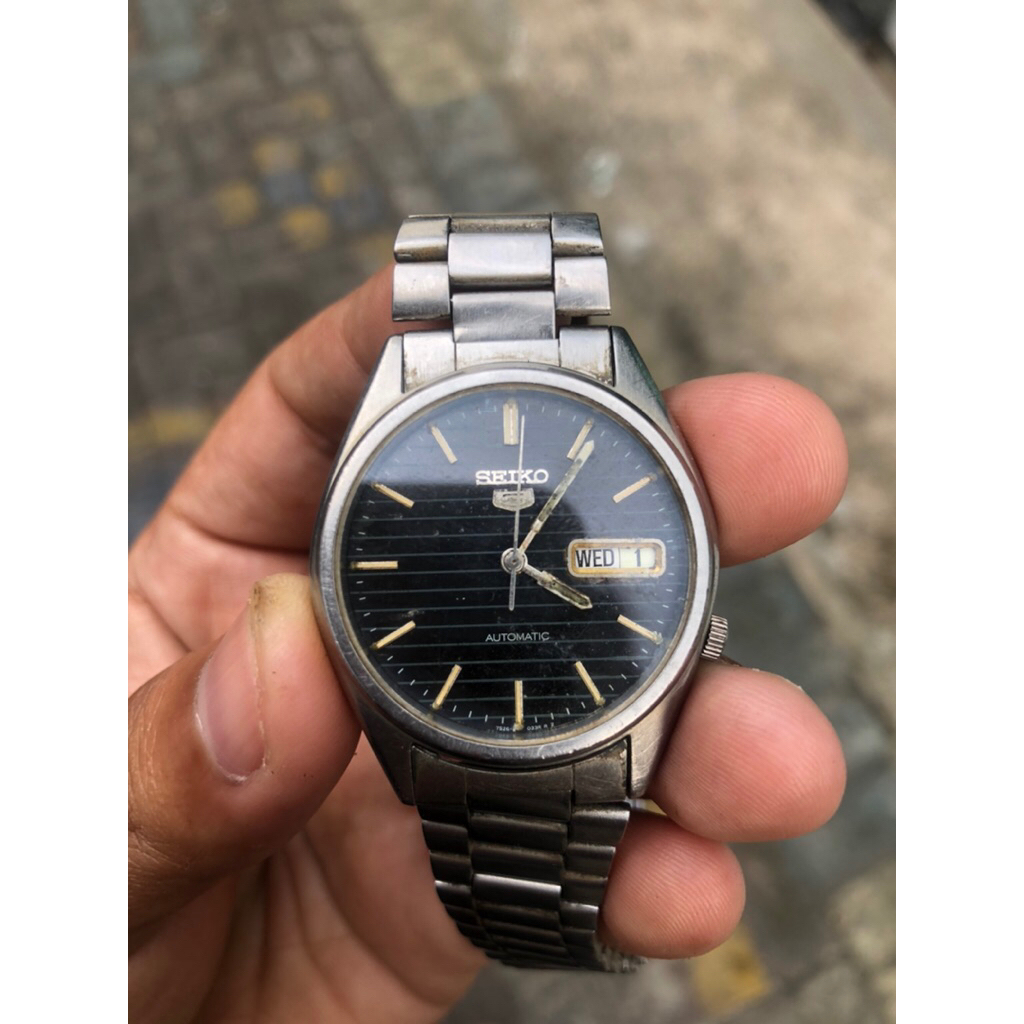 jam tangan seiko 7s26 dial garis original