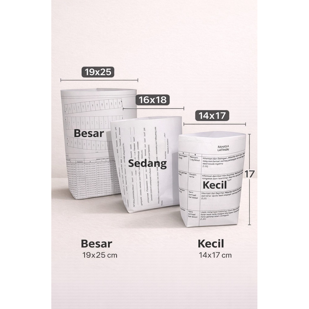 Kertas gorengan| Kertas snack| Bungkus kertas | Paper snack isi 50 lembar