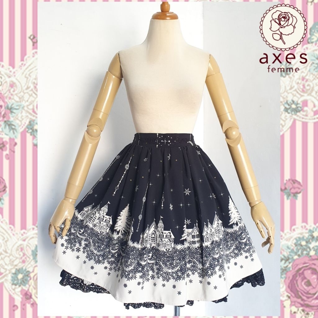 Axes Femme Snow in the City pattern skirt