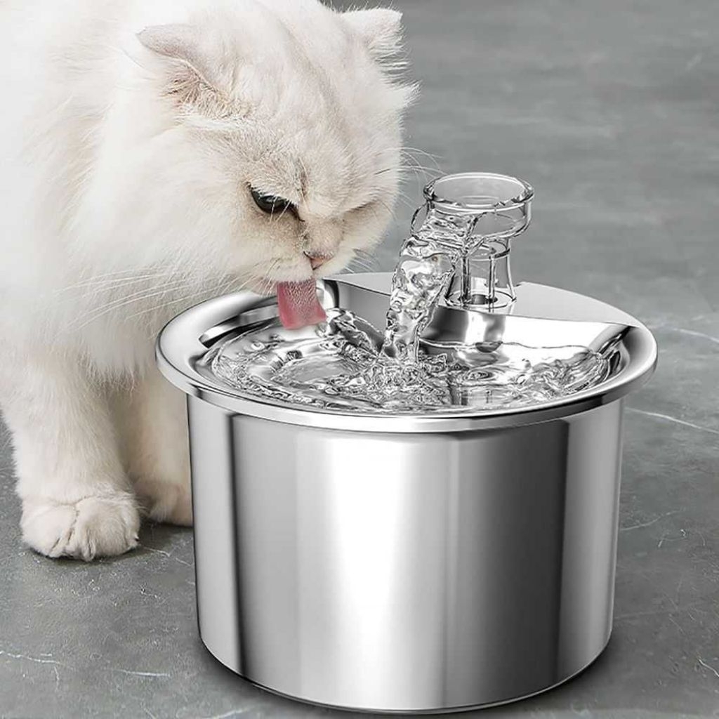 Water Dispenser Fountain Tempat Air Minum Kucing Anjing Stainless steel