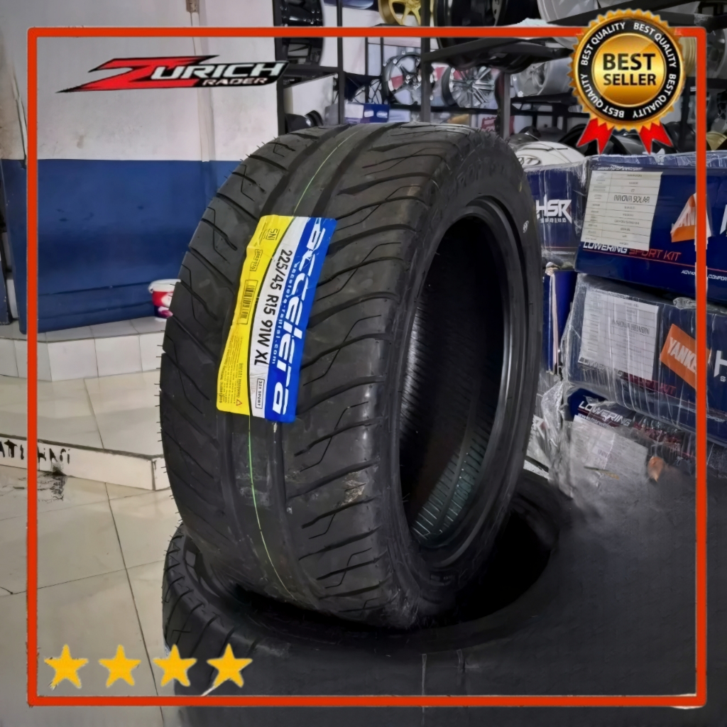 Ban Mobil 225 45 R15 Merek Accelera 351 Sport Gd Ukuran 225/45 R15 Semi Slick