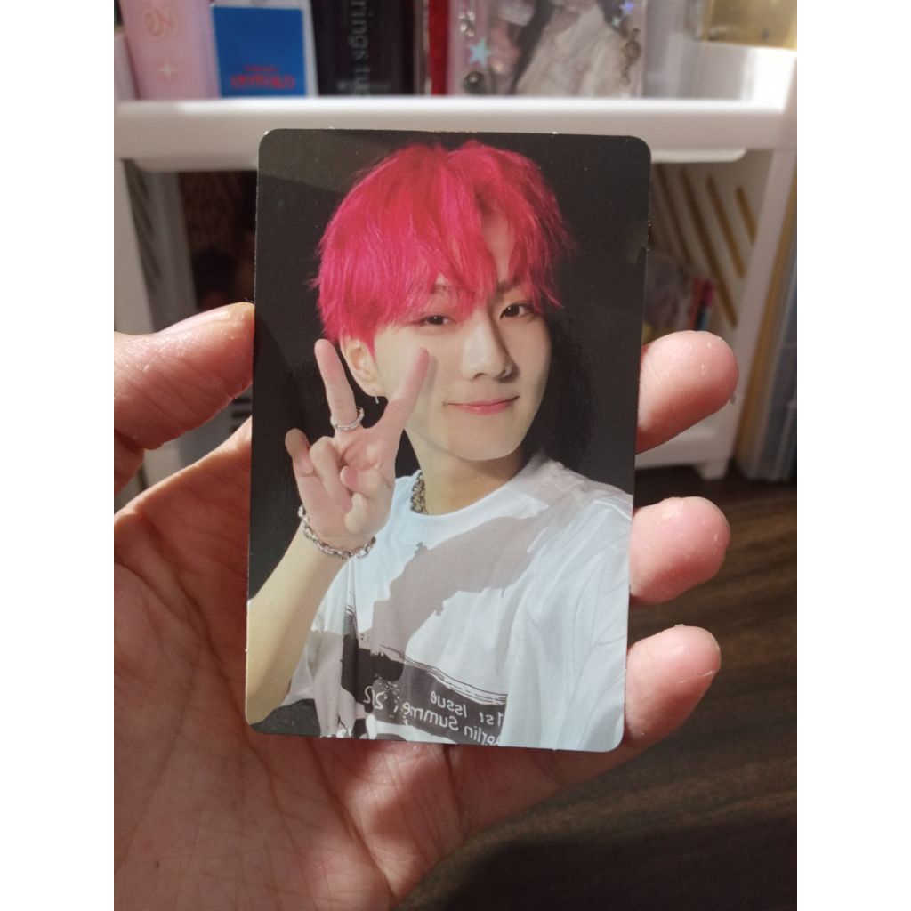 PHOTOCARD OFFICIAL ENHYPEN JUNGWON RED HAIR MANIFESTO