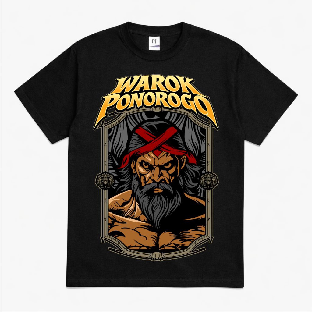 KAOS WAROK PONOROGO HITAM - KAOS DISTRO WAROK PONOROGO