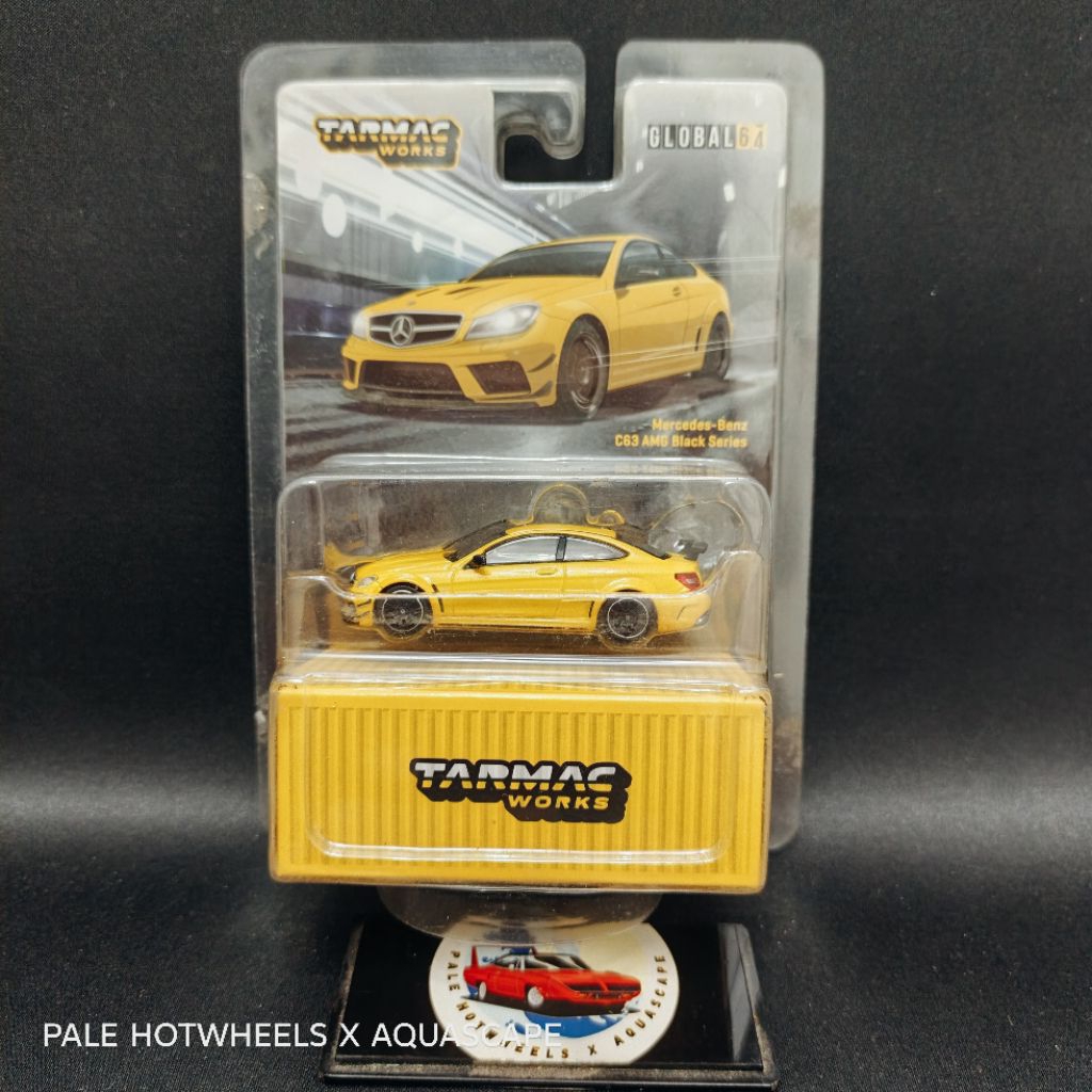 TARMAC WORK MERCEDES BENZ C63 AMG BLACK SERIES YELLOW RARE BLISTER