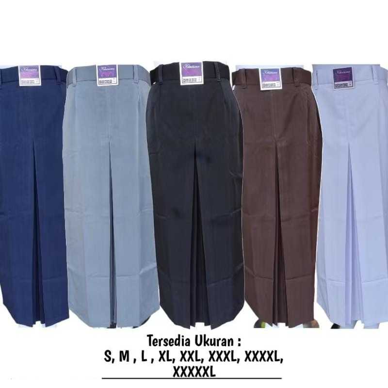 ROK SERAGAM SEKOLAH SMP/SMA SPAN ROK PANJANG WANITA JUMBO XXL MURAH
