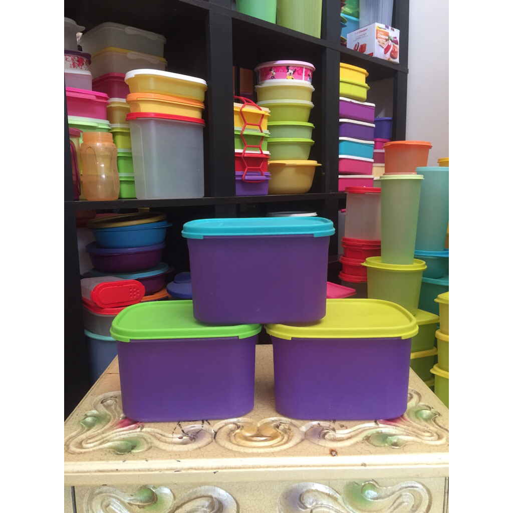 Kotak Tupperware Ukuran 1.9liter Tempat Bekal Tupperware Bahan Plastik Kedap Udara