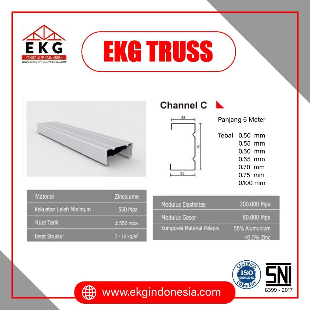 Baja ringan EKG C75.1MM