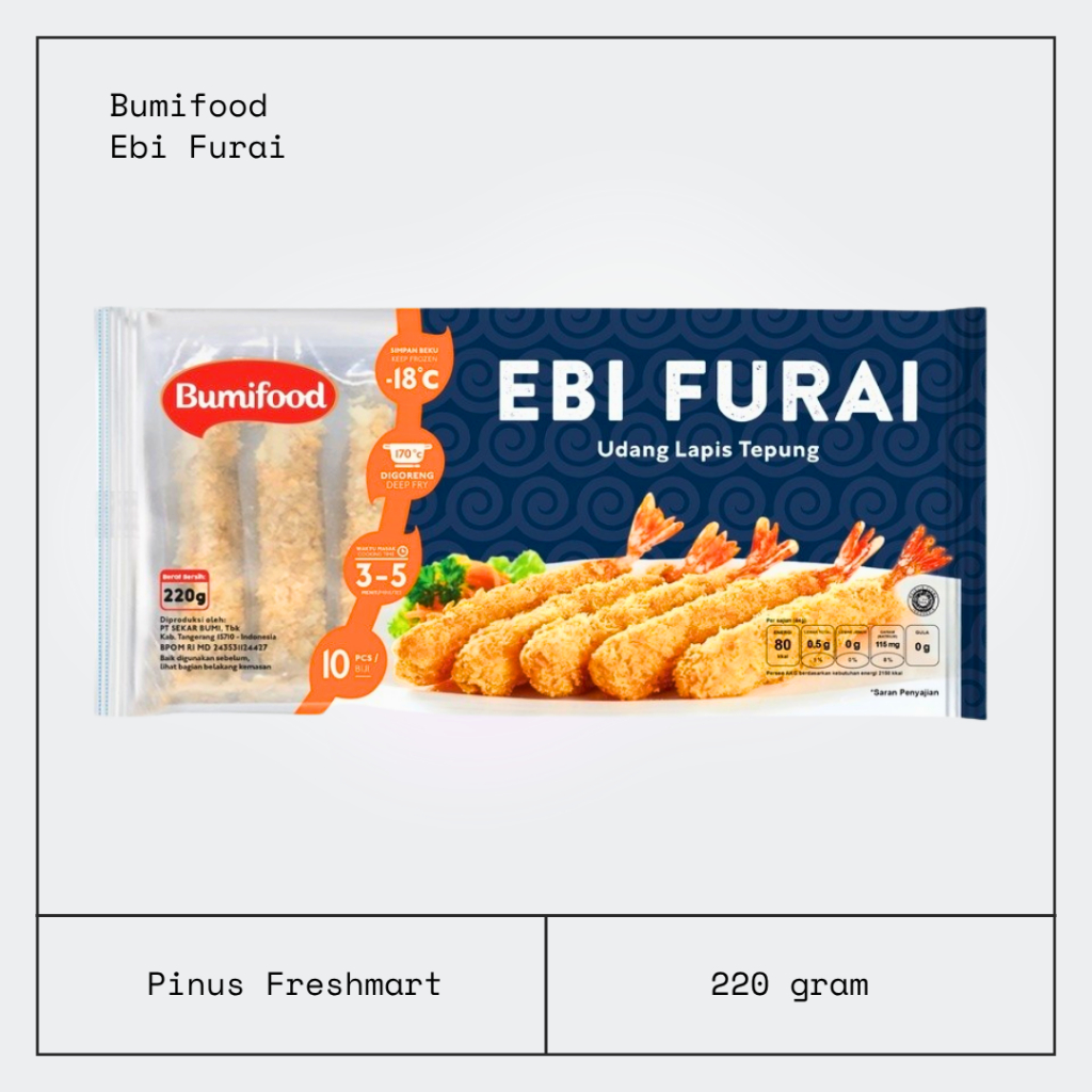 BUMIFOOD EBI FURAI 220GR