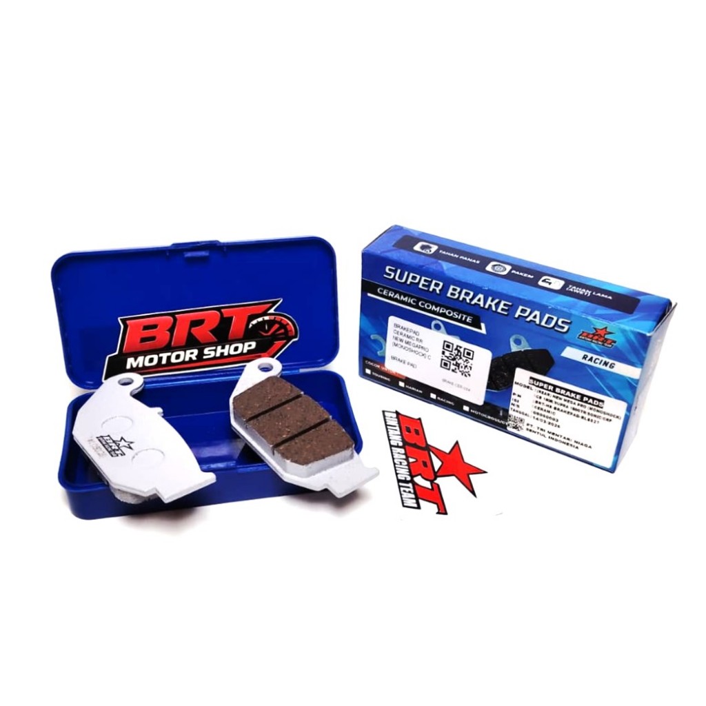 SUPER BRAKE PADS REAR CERAMIC BRT CRF 150 Kampas Rem Belakang Ceramic BRT CRF150