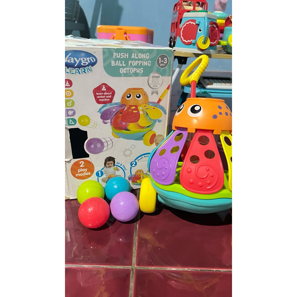 mainan playgro playgro octopus ball