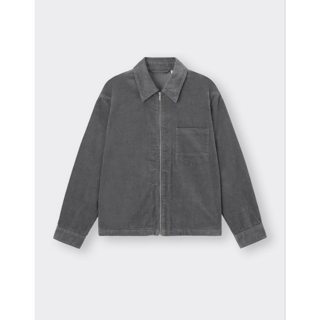 GU Corduroy Zip-Up Blouson Jacket