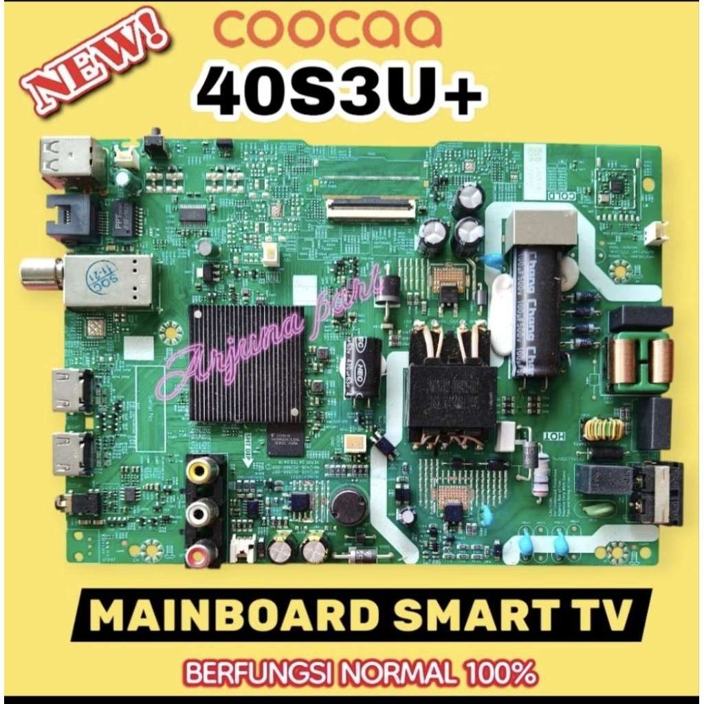 MB TV COOCAA 40S3U PLUS / MAINBOARD TV COOCAA 40S3U PLUS / MESIN TV COOCAA 40S3U PLUS / MODUL TV COO