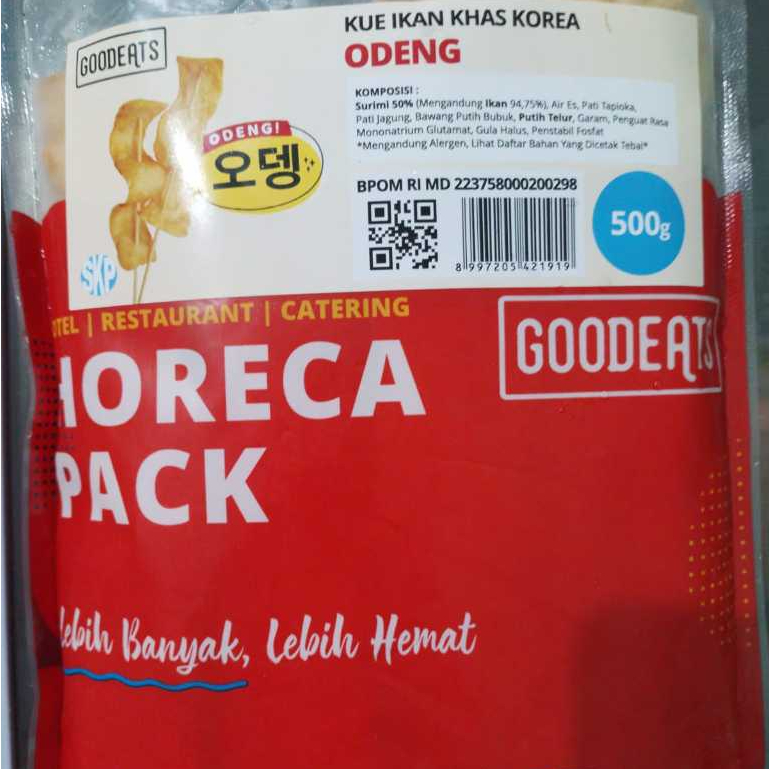 Goodeats Odeng 500 Gr Kue Ikan Khas Korea