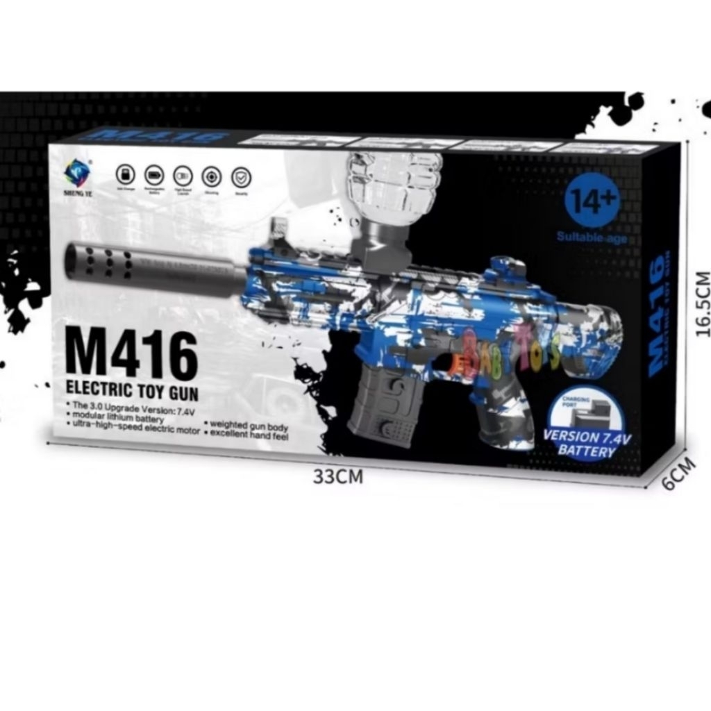 Mainan Elektrik Tembakan Air AK47 MP5 M416 dengan Bubble Gun