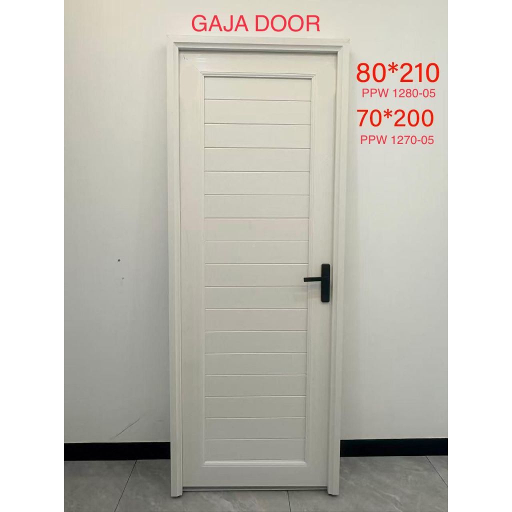 Pintu Kamar Mandi UPVC GAJA DOOR PPW1270-05/1280-05 UKURAN (70X200 / 80X210 CM )