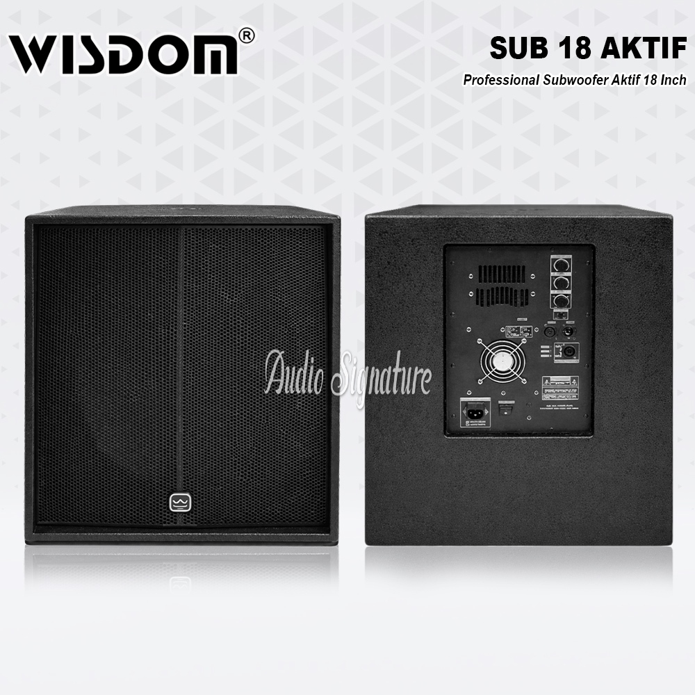 Speaker Aktif Subwoofer 18 Inch WISDOM SUB 18 | SUB18 Origina Harga 1 PCS