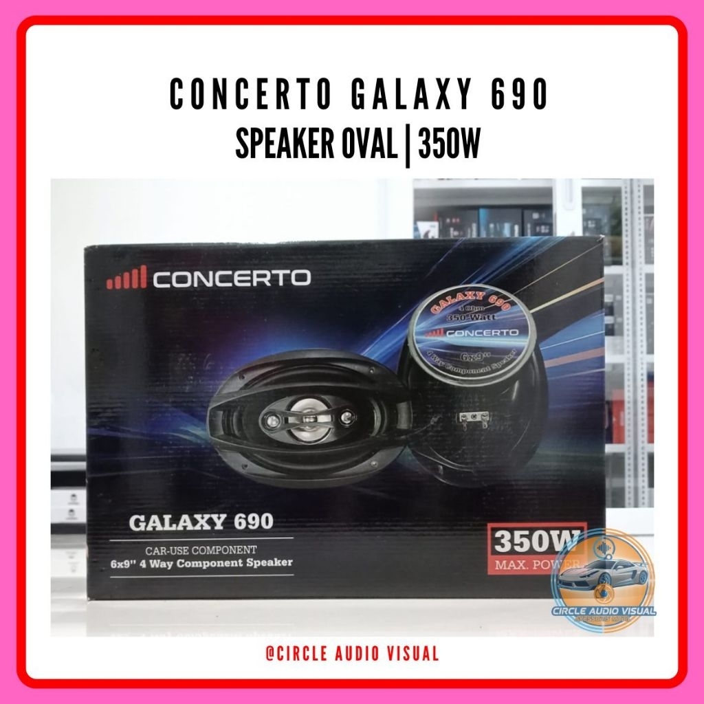 SPEAKER OVAL CONCERTO  690 MIDBASS  OVAL 6.5 INCH MIDBASS