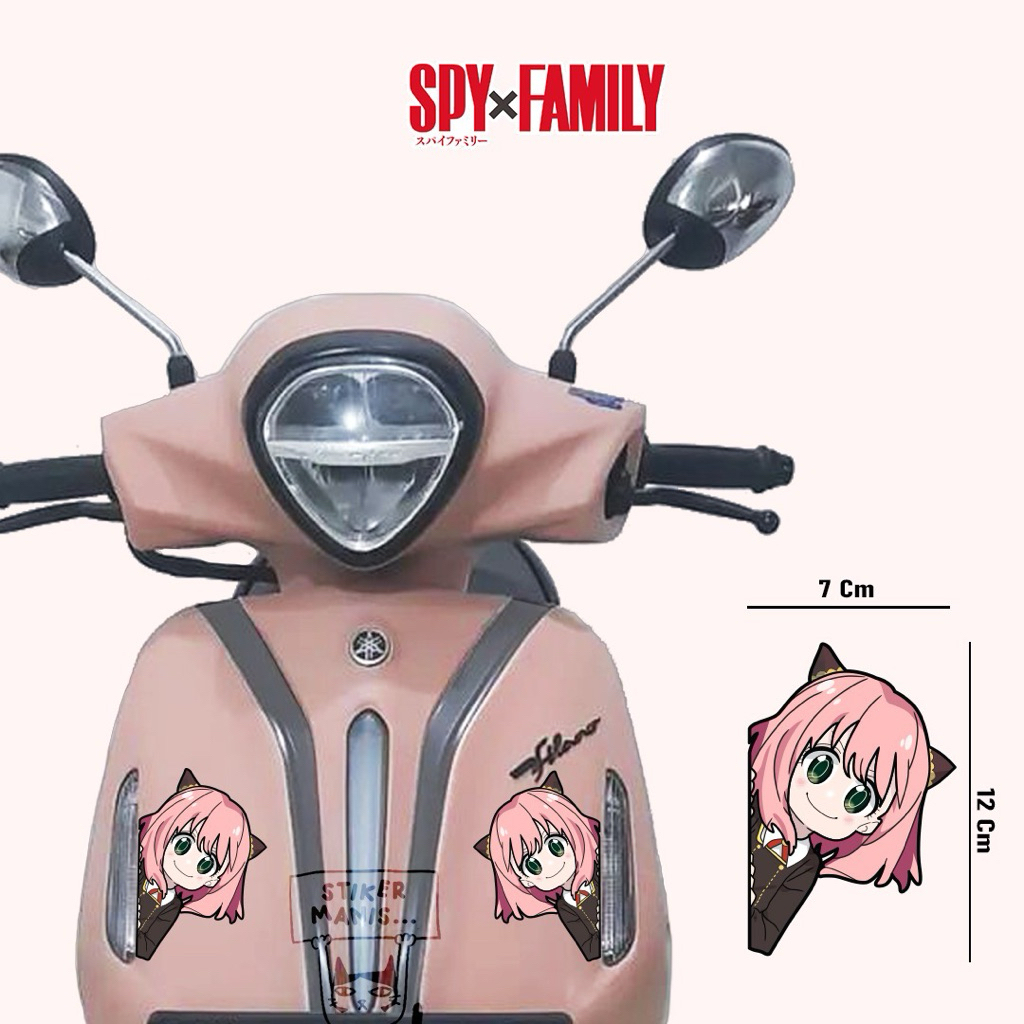 stiker spy x depan stiker motor vespa filano stylo scoopy fazio