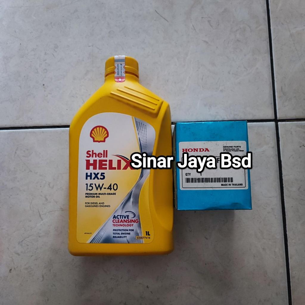 Oli Shell Hx5 15W-40 + Filter Oli BRV HRV CRV Accord Brio Jazz Freed Mobilio