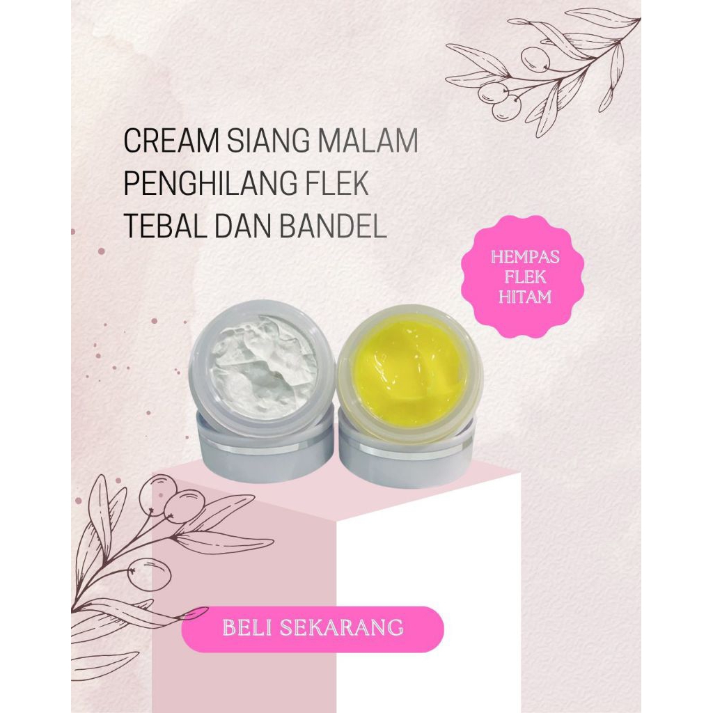 krim siang dan malam flek hitam bandel tebal menahun