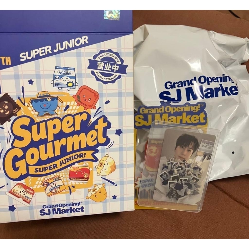Ready official Md SJ MARKET in Beijing Plush Bag Charm Blind Box Versi KYUHYUN Doll Keyring Super Ju