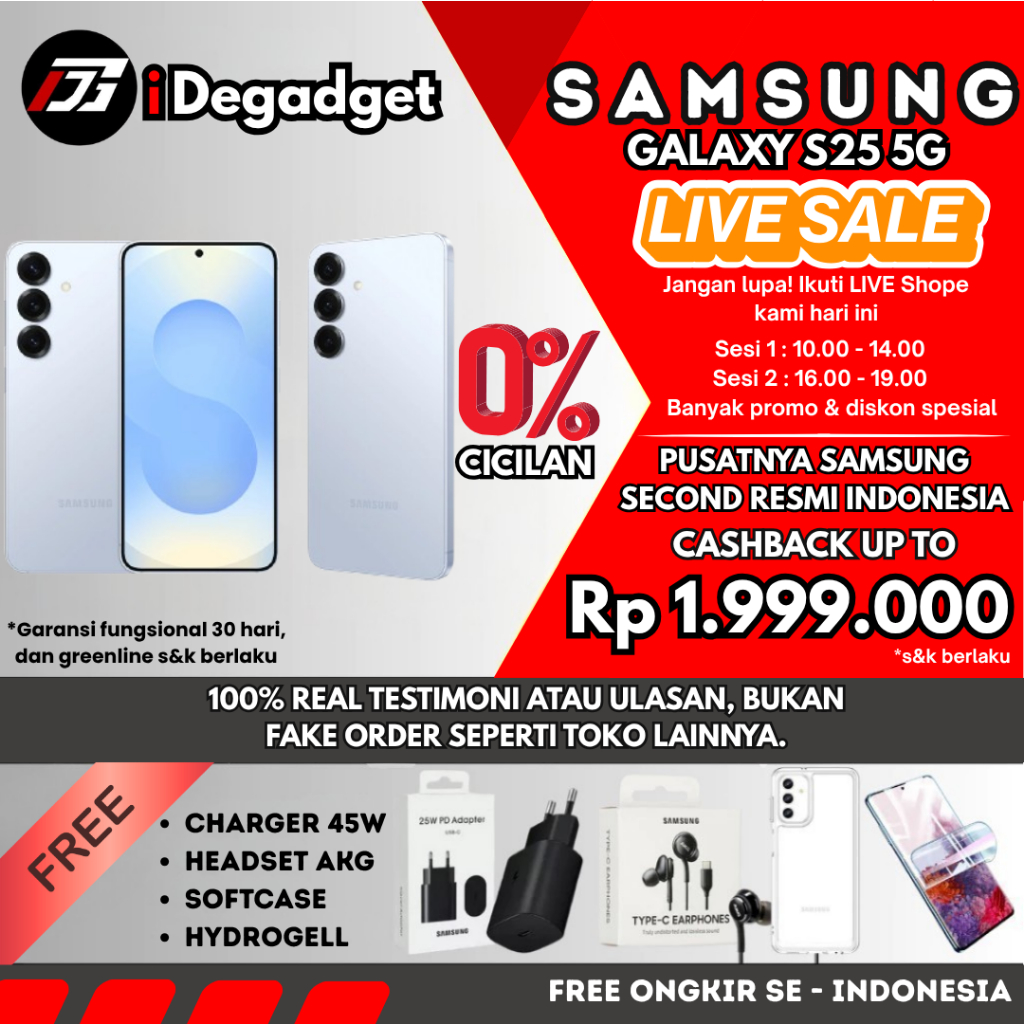 Samsung Galaxy S25 12/512 256GB | S24 8/512 256GB 5G SEIN Second Original Resmi