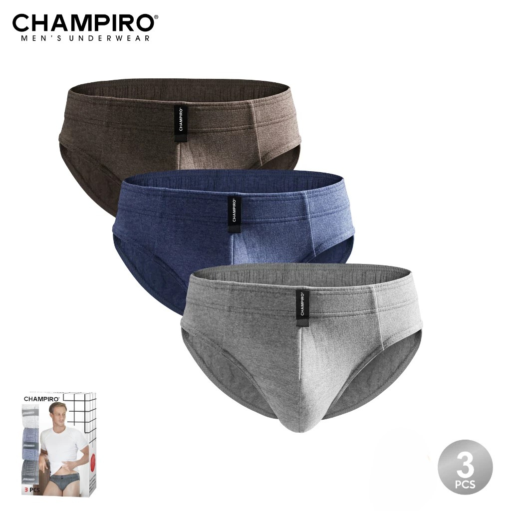 [3 PCS] CD Pria Reguler Champiro 0312 Dewasa, Celana Dalam Laki-laki Remaja