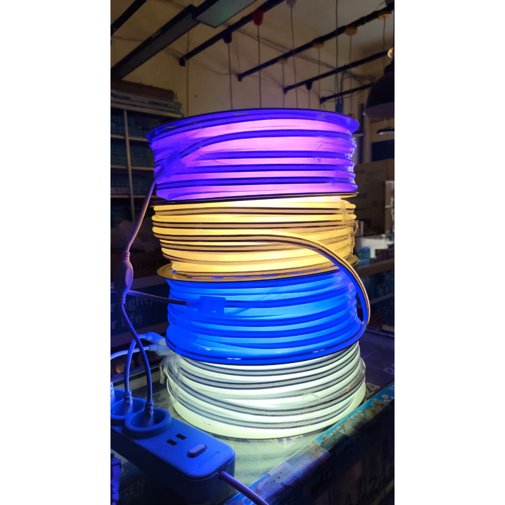 NEON FLEX Lampu LED Strip Neon Flexible LED Strip Flexible 50meter 220v outdoor