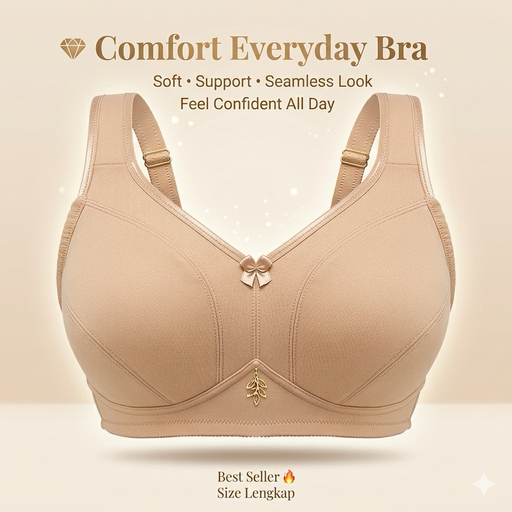 FIORI Febani |Sport bra tanpa kawat| Sport bra gym| Sport bra tanpa busa|Bra full cup