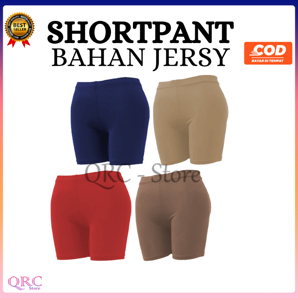Short Pants Legging Wanita Polos Pendek Lejing Celana Dalaman Ketat Sport Stretch Perempuan Olahraga