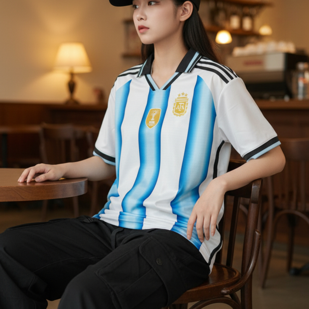 Jersey Vintage/Jersey Retro/Jersey Argentina Fantasy