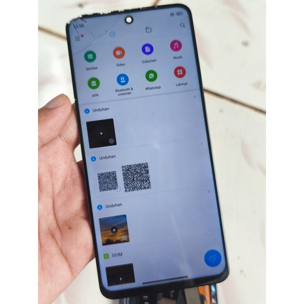 lcd original copotan Xiaomi redmi note 9 pro