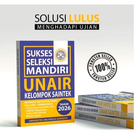 Buku Tes Mandiri - Sukses Seleksi Mandiri UNAIR SAINTEK 2026 - Buku Tes Masuk Unair 2026