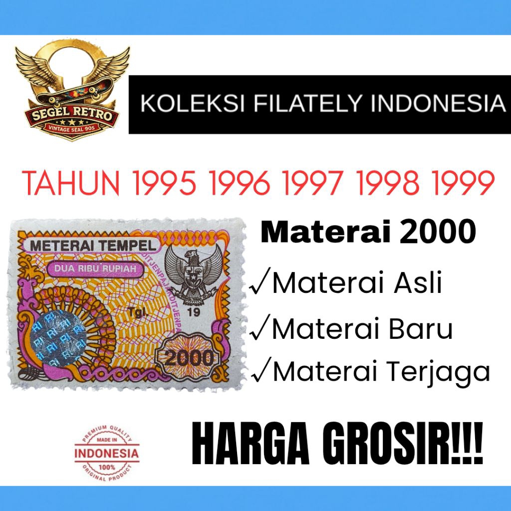 MATERAI 2000 TAHUN 1995 1996 1997 1998 1999