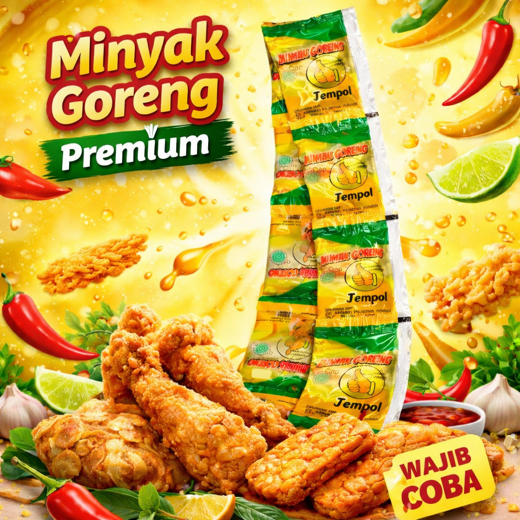 Cap Jempol Minyak goreng Renceng 1 Renceng Isi 10 Minyak Goreng Sachet @40ml Minyak Goreng Premium