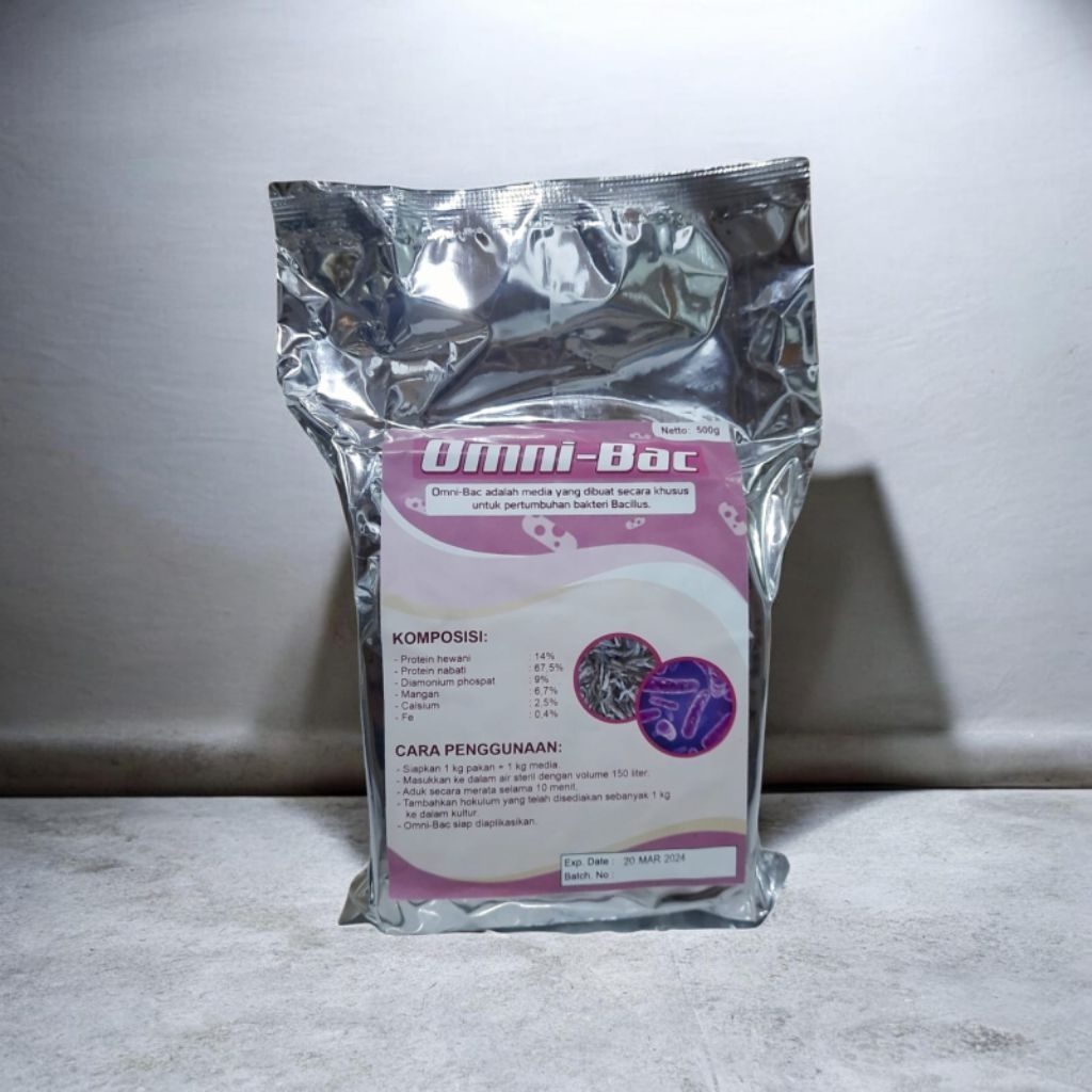 OMNIBAC | Media Kultur Probiotik Bacillus 500gr