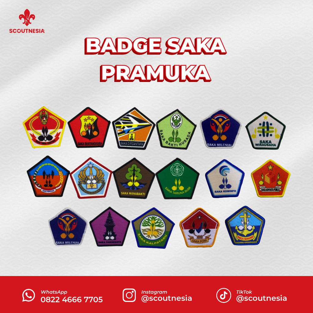 Badge Saka sublimasi