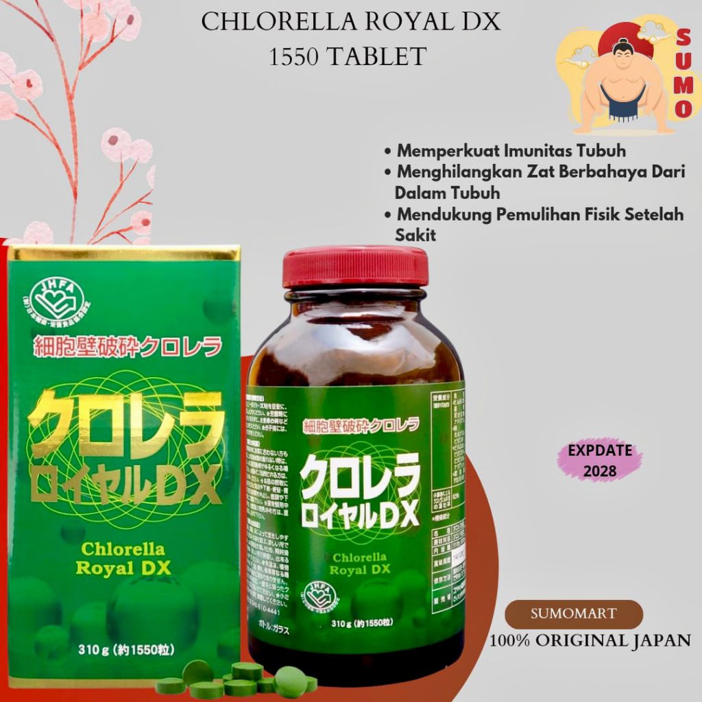 CHLORELLA ROYAL DX 1550 TAB 100% ORIGINAL JAPAN