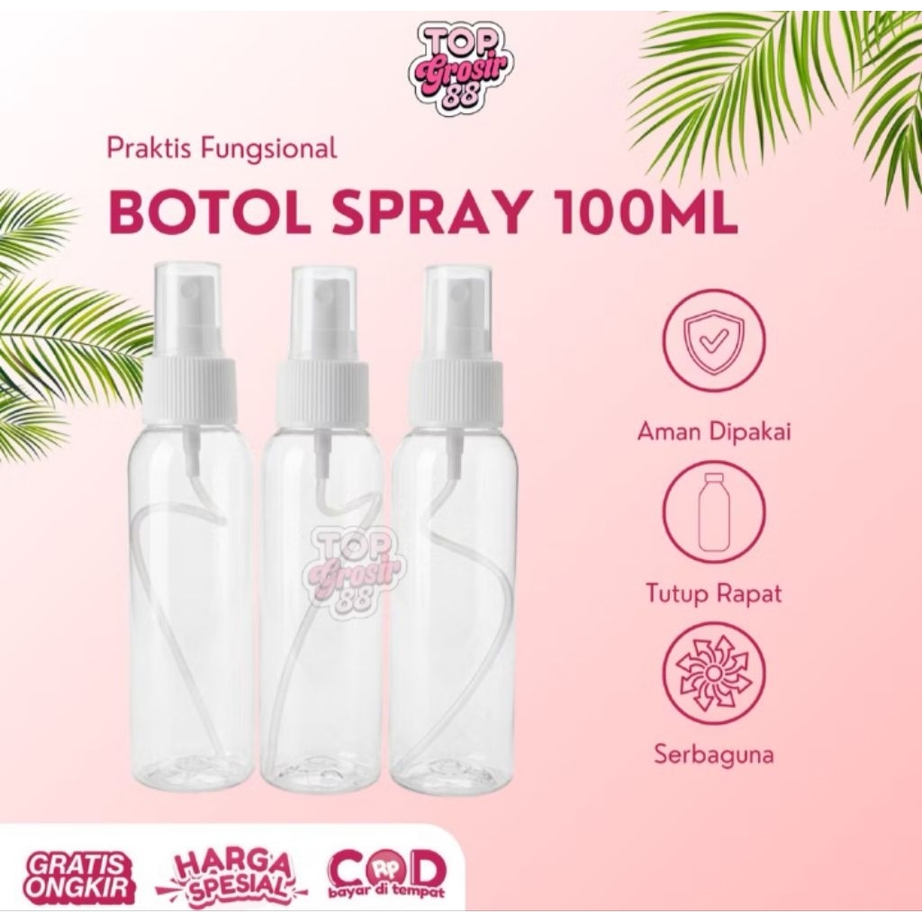 (12 pcs) Botol spray 100 ml